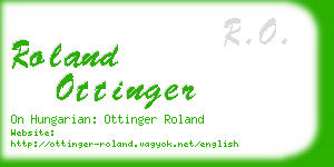 roland ottinger business card